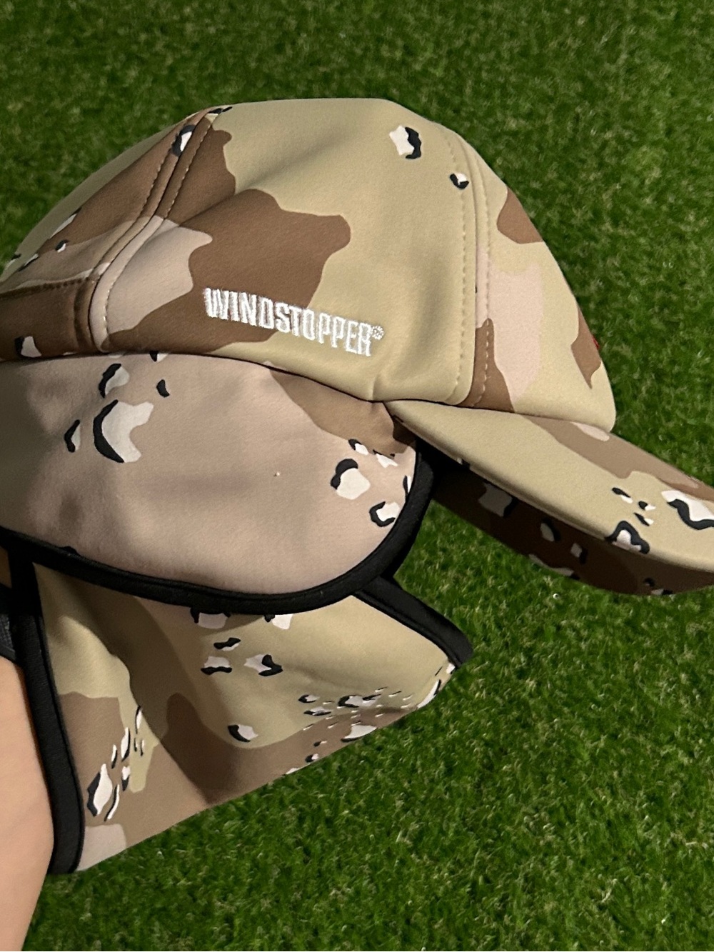 Supreme chocolate chip camo face mask 6 panel gore tex cap hat